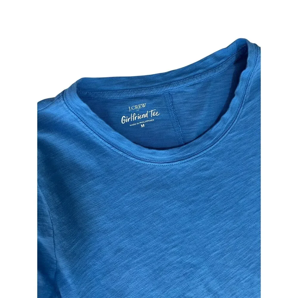 J.Crew long sleeve 100% cotton Girlfriend Tee Bundle of 2 Pink/Blue